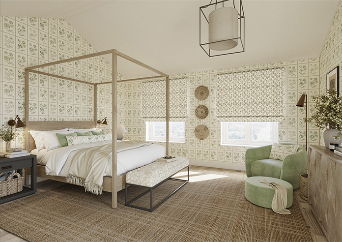 Plum Line, Cashmere - Twist&Fit Roman Blind - Image 6